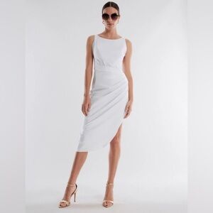 (SOLD) NEW WITH TAGS BCBGMAXAZRIA Aspen Shirred Dress size 4